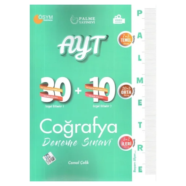 Palme Yayınevi Palmetre Ayt Coğrafya 40 Deneme Sınavı - Görsel 4