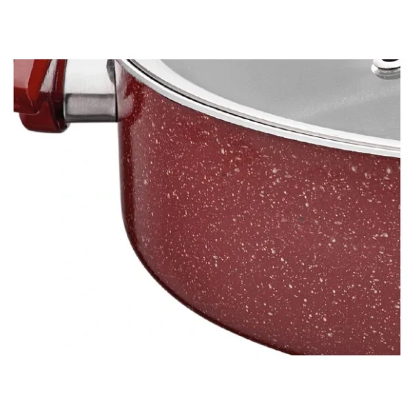 Taç Titan 28 Cm Basık Granit Tencere - Görsel 6