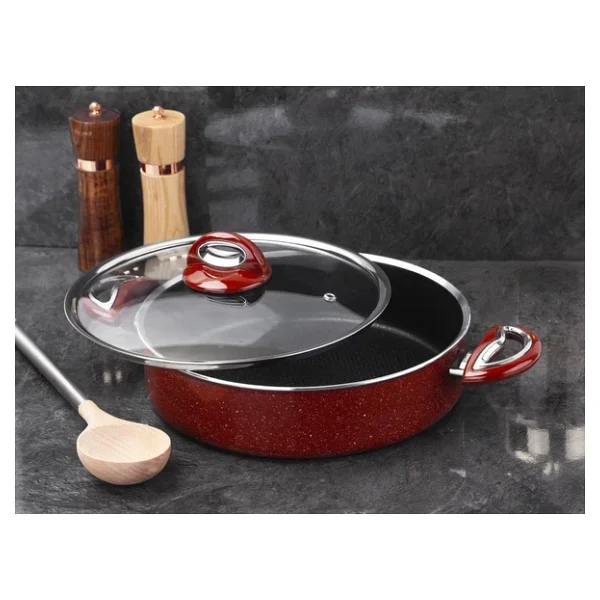 Taç Titan 32 Cm Basık Granit Tencere - Görsel 8