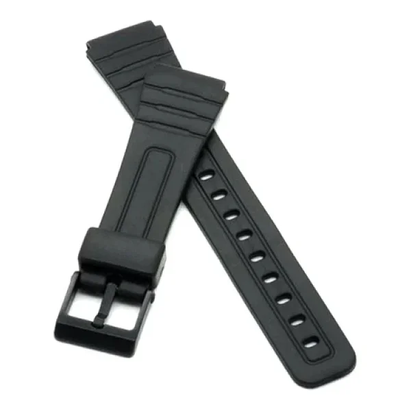 Casio F 91 Modeli Uygun Siyah Silikon Saat Kordonu - Görsel 2