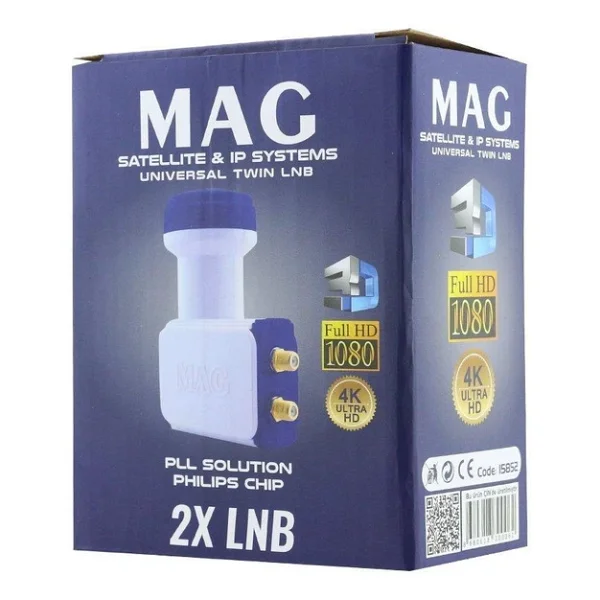 Mag 2 Çıkışlı İkili Çiftli Lnb Elembi Gold Başlıklı-4K Ultra HD - Görsel 7