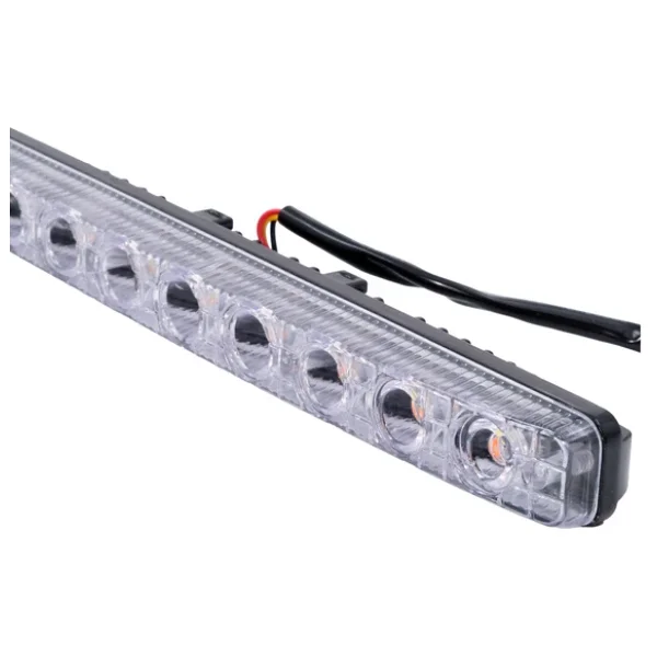 Mega Oto Market 12v 9 Ledli 36w Beyaz Gündüz Ledi - Sarı Sinyalli Ip4 Metal Kasa - Görsel 8
