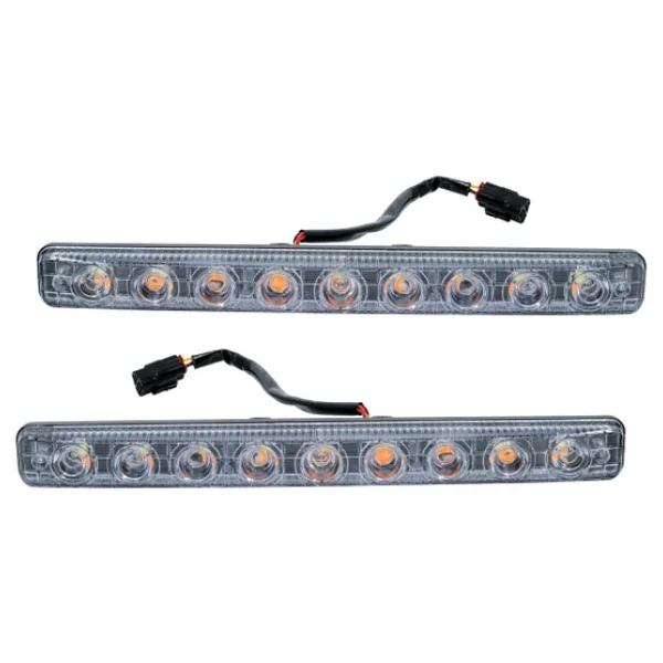 Mega Oto Market 12v 9 Ledli 36w Beyaz Gündüz Ledi - Sarı Sinyalli Ip4 Metal Kasa - Görsel 7