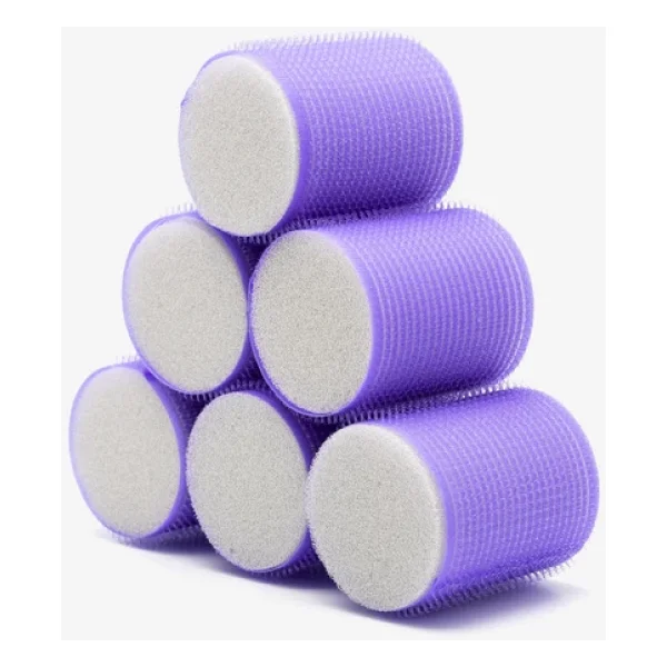 Croc 1203 Cırtlı Sünger Bigudi Mor 6lı Çap 5cm - Görsel 3