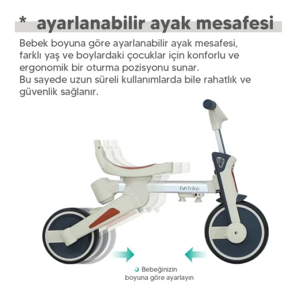 Huggy 6 İn 1 Funtrike Bebek Bisikleti - Görsel 6