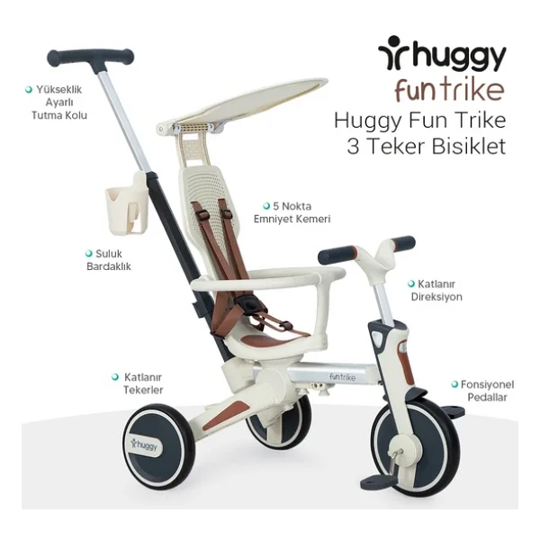 Huggy 6 İn 1 Funtrike Bebek Bisikleti - Görsel 3