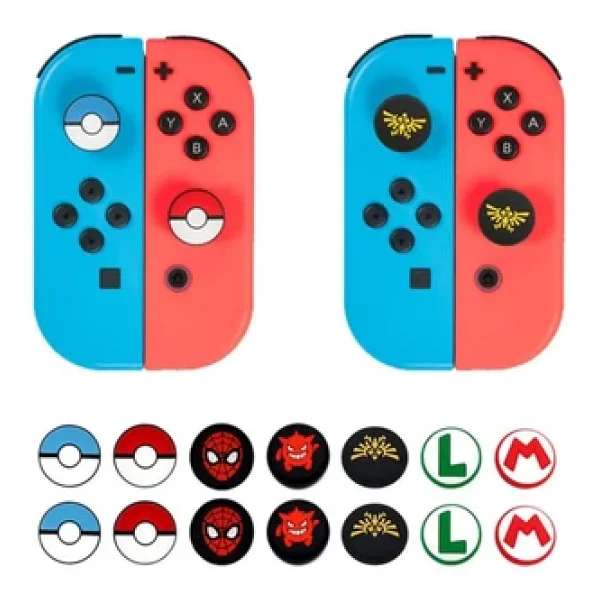 Nintendo Switch/Switch OLED /Switch Lite Uyumlu 3d Analog Koruyucu Silikon - Görsel 3
