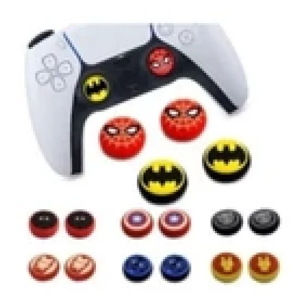 Spiderman Logo PS3-PS4-PS5-Xbox One-X-S-Series X Series S Analog Koruyucu Silikon Pad - Görsel 3