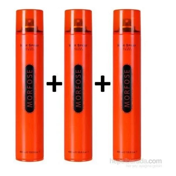 Morfose Ultra Strong 400 Ml 3 Adet Saç Spreyi - Görsel 3