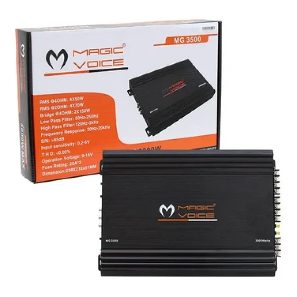 Magicvoice Mg-3500 3000 W 4 Kanal Oto Amplifikatör - Görsel 5