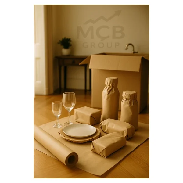 10 Adet Kraft Kağıt 70x100 Cm Kahverengi Ambalaj Kağıdı Çeyiz Paketleme Koli Kağıdı 90 Gr - Görsel 3