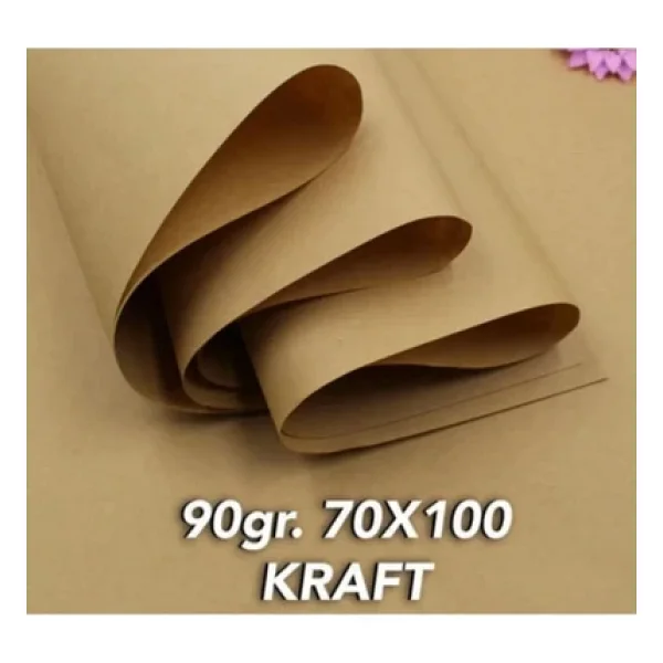 10 Adet Kraft Kağıt 70x100 Cm Kahverengi Ambalaj Kağıdı Çeyiz Paketleme Koli Kağıdı 90 Gr - Görsel 5