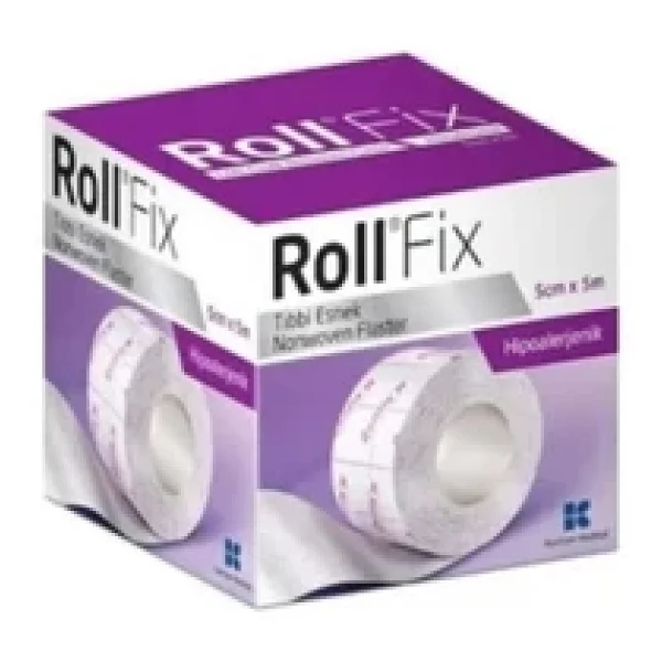 Roll Fix 5cm X 5m Elastik Sabitleme Bandı - Flaster - 8 Adet - Görsel 3