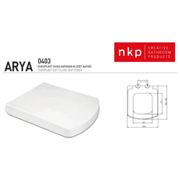 Nkp Arya Duroplast Yavaş Kapanır Klozet Kapağı 0403 - Görsel 4