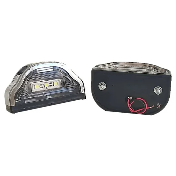 2 Adet Tır Kamyon Dorse Plaka Lambası Kobra Krom 12-24 Volt - Görsel 3