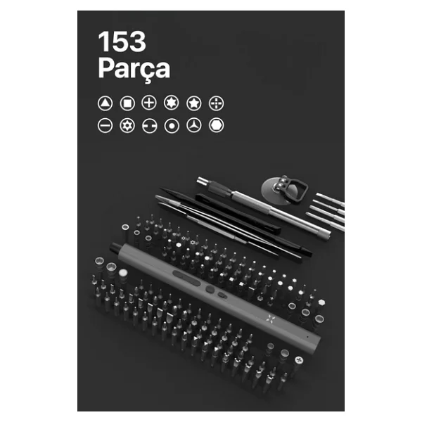 Xenon Smart X6833 153 Parça Hassas Şarjlı Tornavida Seti - Görsel 10