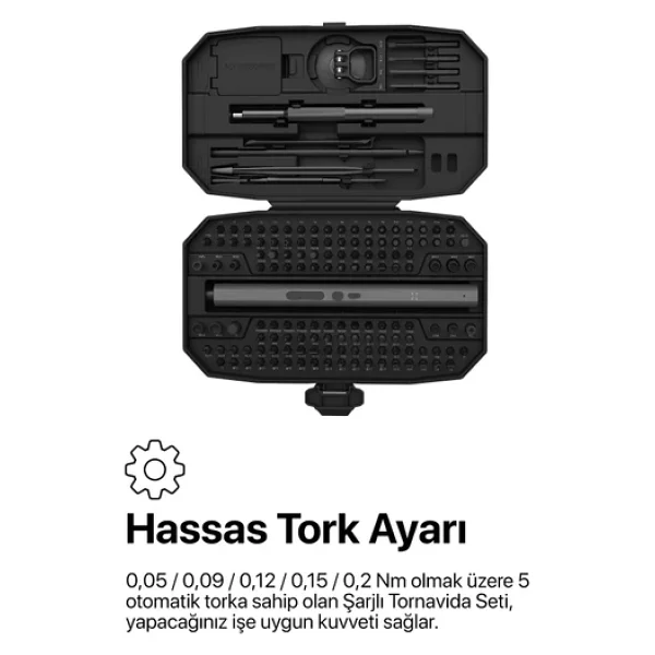 Xenon Smart X6833 153 Parça Hassas Şarjlı Tornavida Seti - Görsel 4