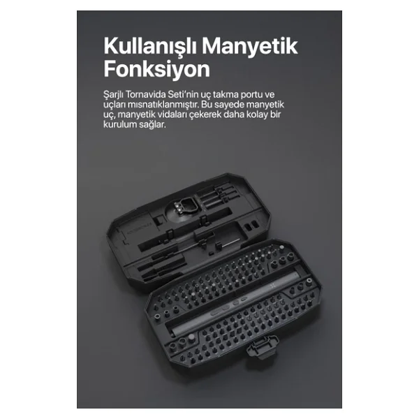 Xenon Smart X6833 153 Parça Hassas Şarjlı Tornavida Seti - Görsel 6