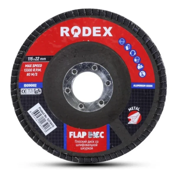 Spiral Taşlama Cırt Zımpara İnox Metal Kesici Flap Disk 34 Parça - Görsel 6
