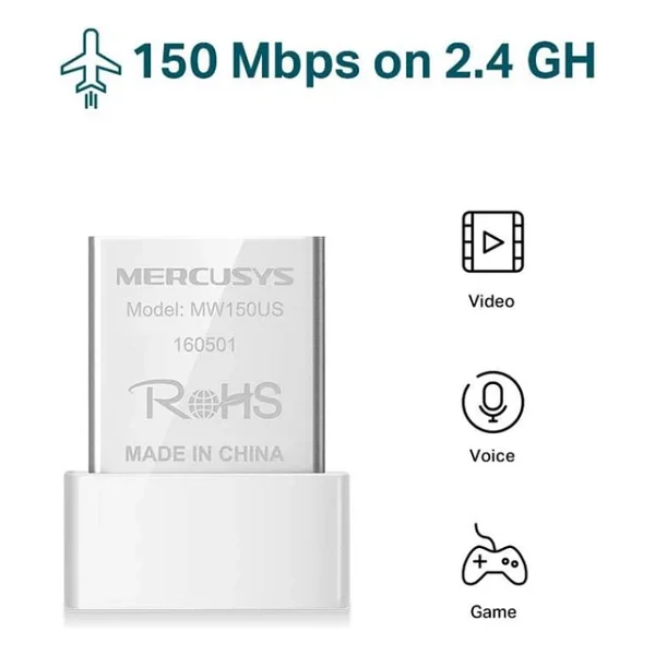 Mercusys Mw150us 150 Mbps Kablosuz Ağ Adaptörü - Görsel 5