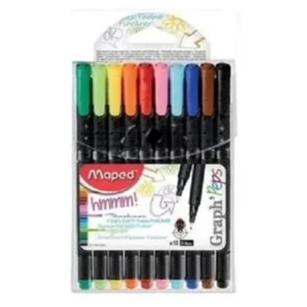 Maped Graph Peps 0.4 Mm 10'lu Keçeli Kalem Seti - Görsel 2
