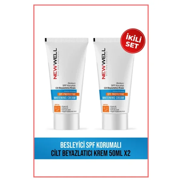 New Well Whitening Spf 15 Besleyici 50 Ml 2 Adet Beyazlatıcı Krem - Görsel 4