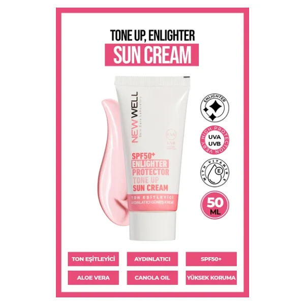 New Well Ton Eşitleyici Pembe 50 Ml 3 Adet 50 Faktör Güneş Kremi - Görsel 4
