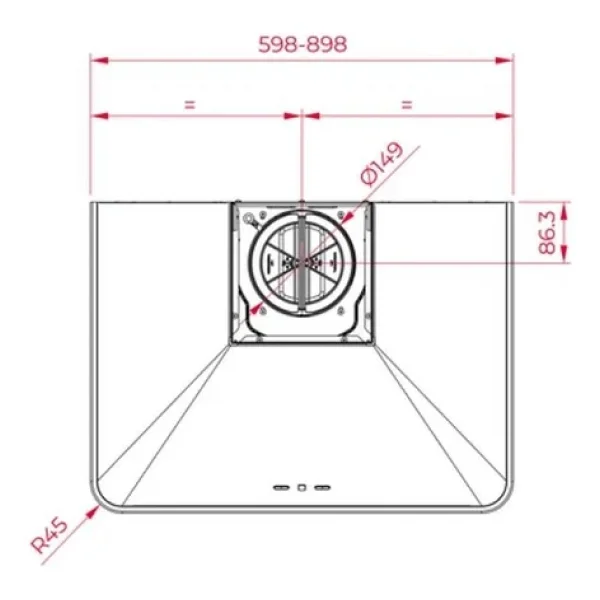 Teka Dos 90.2 At Country Serisi Duvar Tipi Davlumbaz - Görsel 7