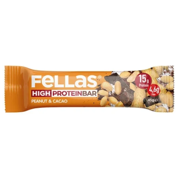 Fellas Yüksek Protein Bar 45 G Süper Ikili Kutu 24 Adet - Hind. Cevizli X 12 Adet + Yer Fıstıklı X 12 Adet - Görsel 3