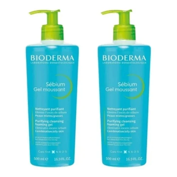 Bioderma Sebium Foaming Gel 500 Ml 2 Adet Yüz Temizleme Jeli - Görsel 4