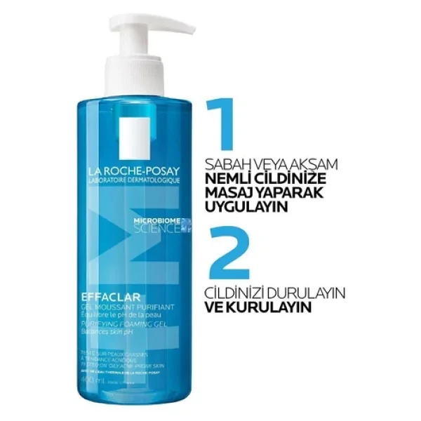 La Roche-Posay Effaclar 400 Ml 2 Adet Yüz Temizleme Jeli - Görsel 7