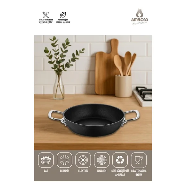 Amboss Dark 18 Cm Titanyum Kaplama Sahan - Görsel 3