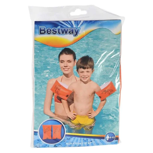Bestway 12409 33x17 Cm Turuncu Baskılı Çocuk Deniz Kolluğu - Görsel 6