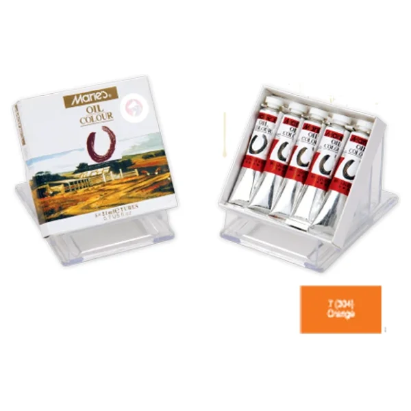 Maries 21 Ml Orange 304 Orange 5'li Yağlı Boya Seti - Görsel 3