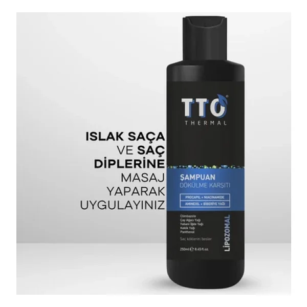 Tto Dökülme Karşıtı Şampuan 250ml (Procapil,Çay Ağacı Yağı,Climbazole,Aminexil) - Görsel 5