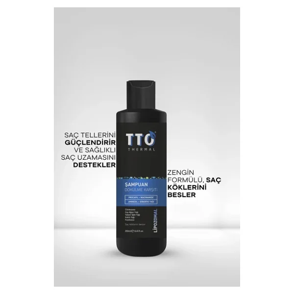 Tto Dökülme Karşıtı Şampuan 250ml (Procapil,Çay Ağacı Yağı,Climbazole,Aminexil) - Görsel 4