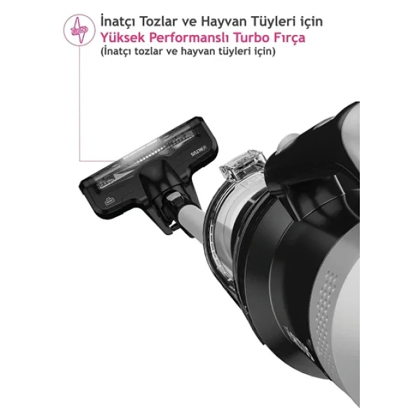 Altus Dik Şarjlı Süpürge Ergonomik Tasarım Ve Güçlü Emiş İle Üstün Performans Hepa Filtre - Görsel 6