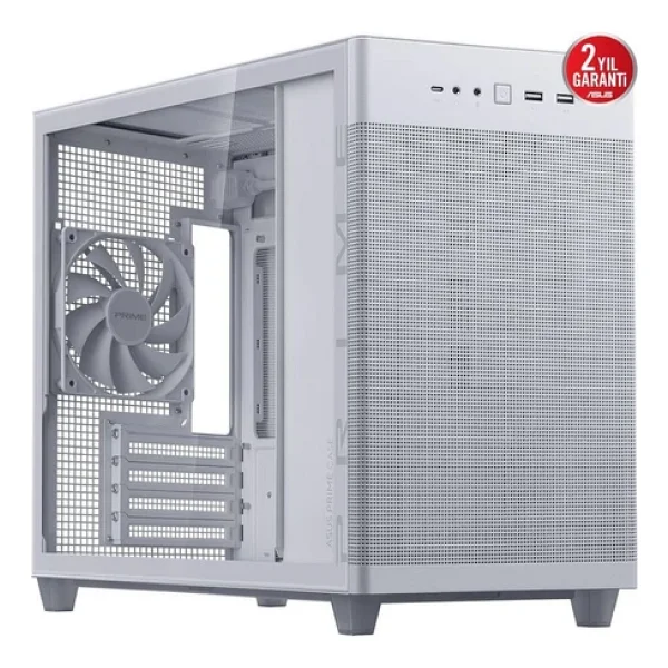 Asus Prime Ap201 Temperli Fanlı Micro Atx Bilgisayar Kasası - Görsel 3