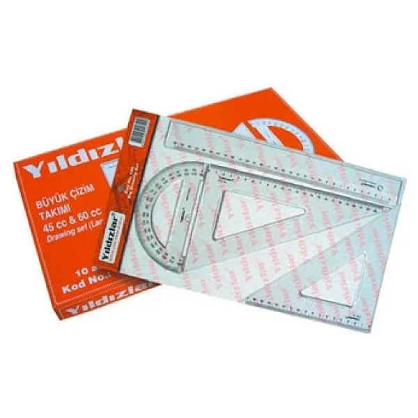 Yıldızlar Çizim Takımı 20 Cm Cetvelli - Görsel 5