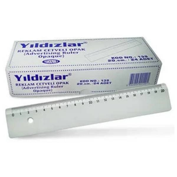 Yıldızlar Cetvel Opak Reklam Cetveli 20 Cm - Görsel 4