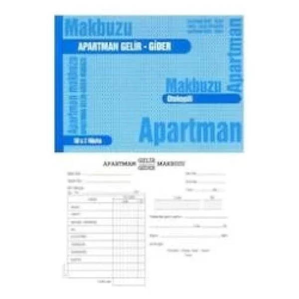 Gülpaş Apartman Gelir Gider Makbuzu 2/50 9,5x18 674 - Görsel 4