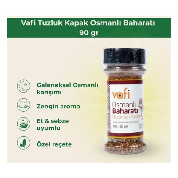 Vafi Tuzluk Kapak Osmanlı Baharatı 90 Gr - Görsel 5