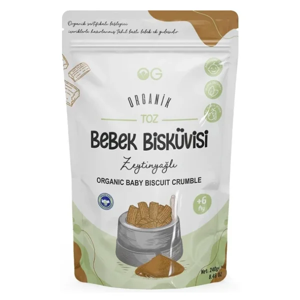 Og Natural Keçiboynuzlu Toz Bebek Bisküvisi 240 Gr - Görsel 6