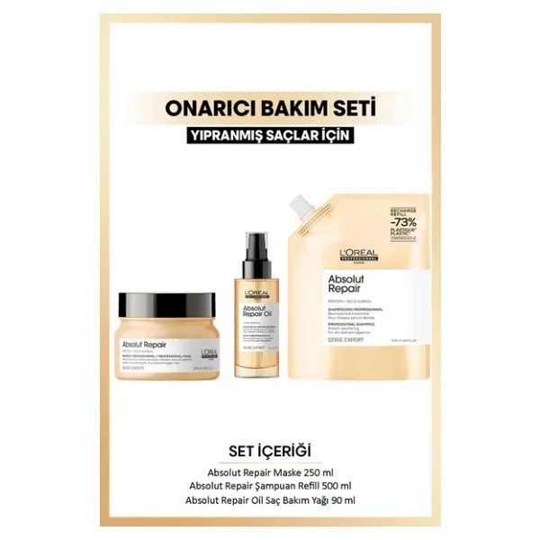 L'oreal Professionnel Serie Expert Absolut Repair Yoğun Onarıcı Saç Bakım Seti - Görsel 3