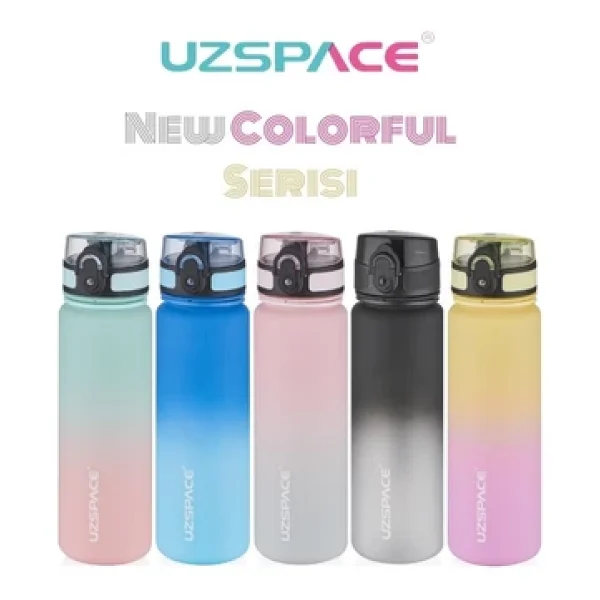 Uzspace 3053-6 Çift Renk 800 Ml Tritan Matara - Görsel 8