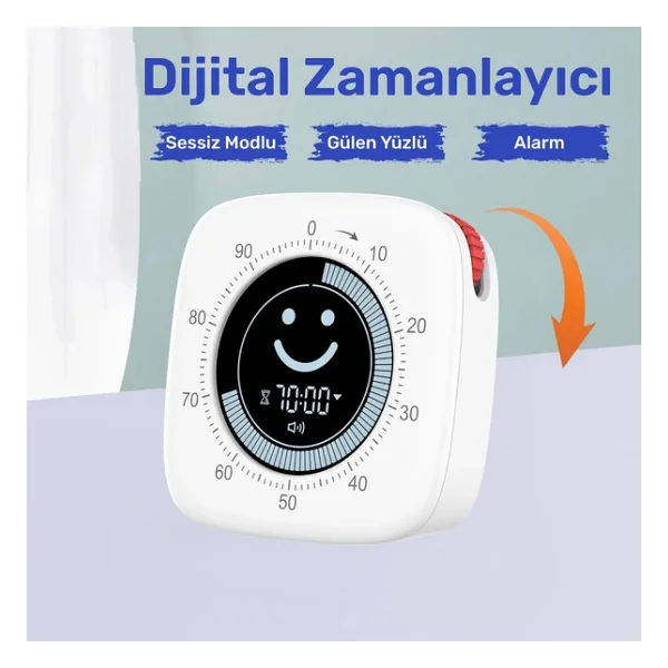 Npo Npt26xb Mutfak,Ders,Yemek İçin 99:59dk Dijital Alarm Kronometre,Pomodoro Öğrenci Motivasyon Saat - Görsel 2