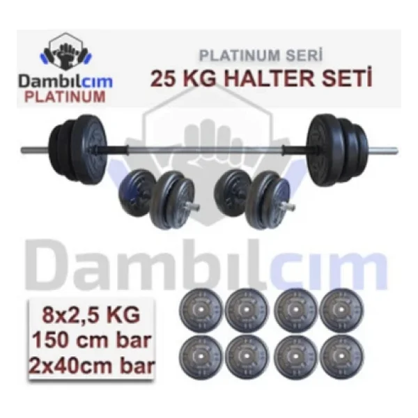 Dambılcım Platinum 25 Kg Dambıl Seti - Görsel 3