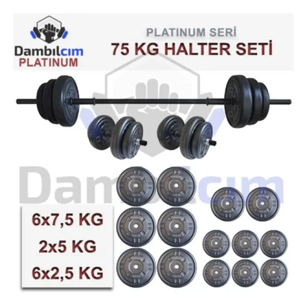 Dambılcım Platinum 75 Kg Dambıl Seti - Görsel 6