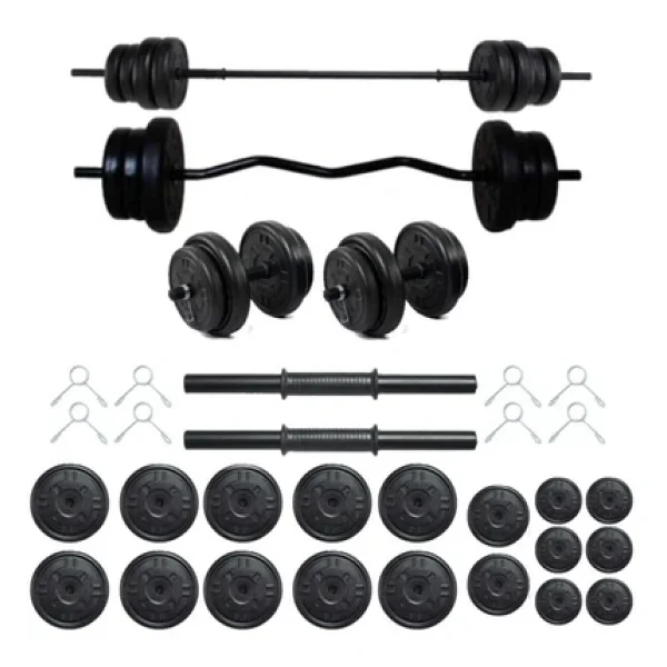 Dambılcım Mocca Style 108 Kg Z-Barlı Megaset Halter Seti Ve Dambıl Seti ,Ağırlık Seti, - Görsel 2