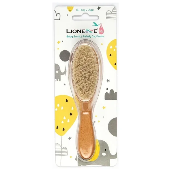 Lionesse Ahşap Bebek Saç Fırçası W-42 - Görsel 4